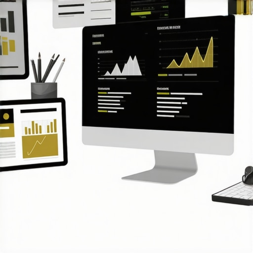 Screen displaying local SEO analytics and citation management dashboards.