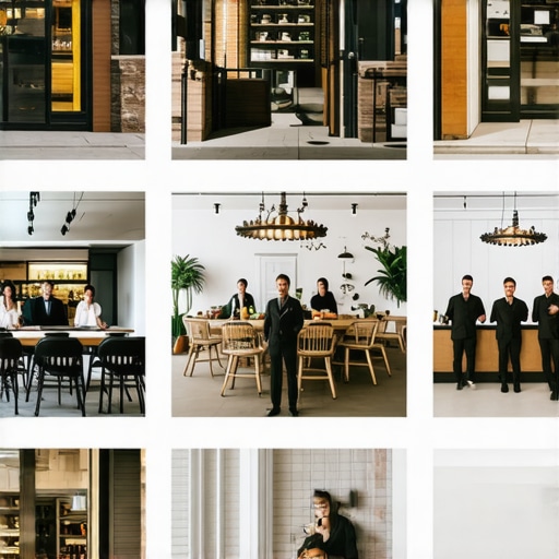 Collage of optimized business images for Google Maps profile