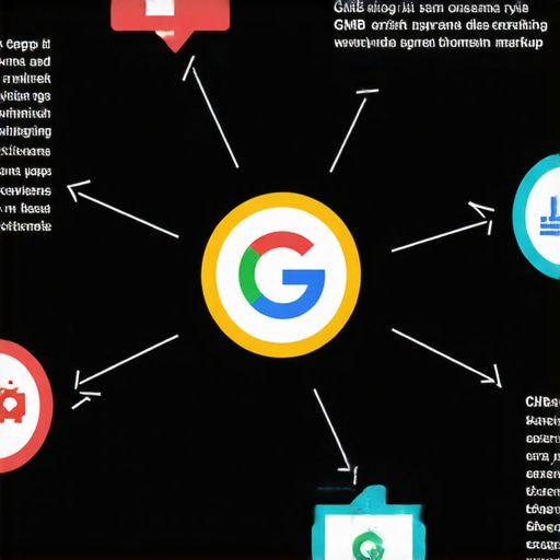 Infographic illustrating actionable steps for improving Google Maps rankings, including profile optimization, citation building, reviews, and technical SEO.