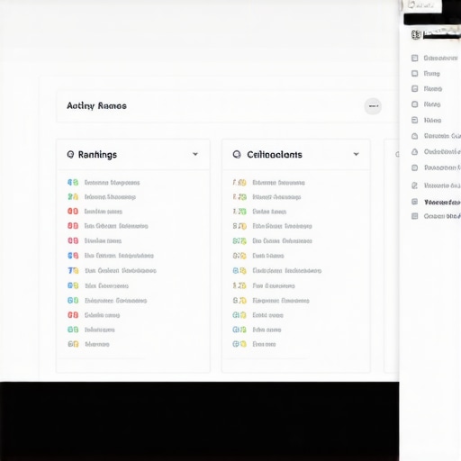 Screenshot of local SEO tool showing maps ranking data