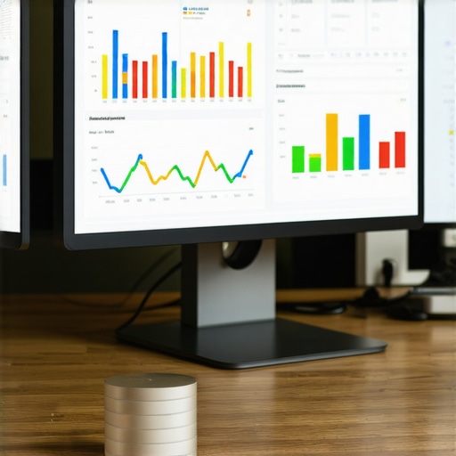 SEO dashboard with local search analytics on a computer screen.