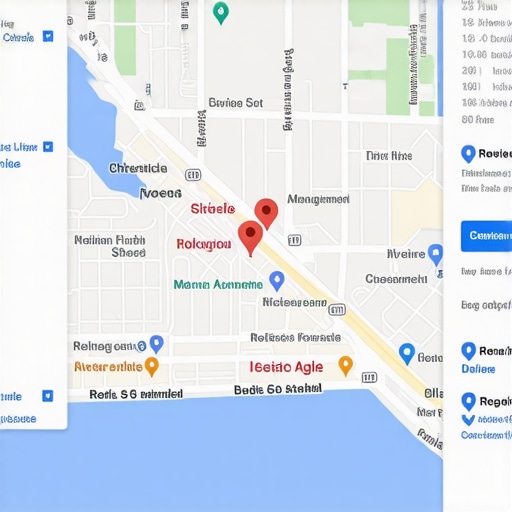 A detailed flowchart showing steps to optimize Google My Business profile for better local Map Pack rankings.