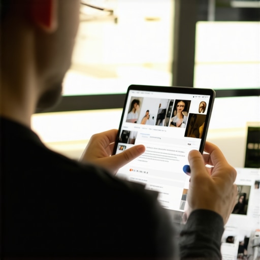 Person editing Google My Business profile on computer