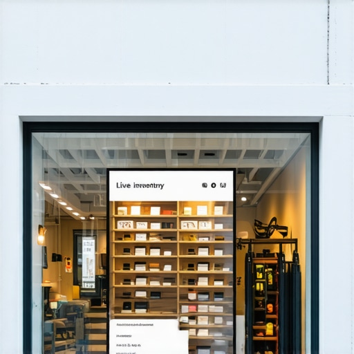 Business storefront showcasing real-time inventory updates