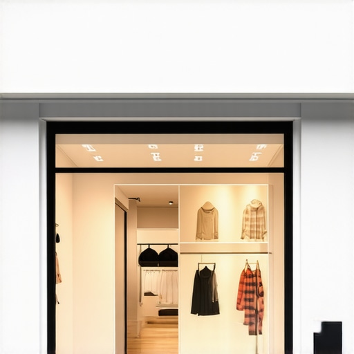 A storefront equipped with geofencing devices and digital analytics screens to demonstrate walk-in data verification